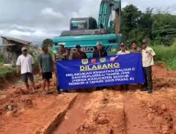 SATPOL PP di Dampingi Camat, Drs. Charuka Judhyanto, M.Si,. Bersama Muspika Kecamatan Parungpanjang, Menutup dan Menertibkan Galian C