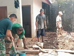 Tambah Sarana MCK, Korem 051/Wkt Penuhi Kebutuhan Panti Asuhan Karena Doa, Sawangan, Depok.
