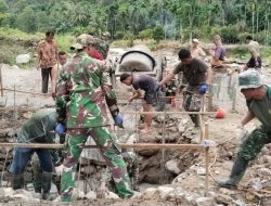Bangun Jembatan Perintis Garuda, TNI dan Warga Gotong Royong Buka Akses Pedalaman Aceh Tenggara