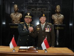 Perkuat Stabilitas Kawasan, Kasad Terima Kunjungan Kasad Singapura