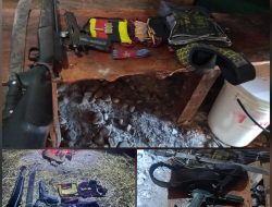Tim Patroli Pengintaian Koops TNI Habema Berhasil Mengamankan Senjata Api Campuran di Distrik Wame
