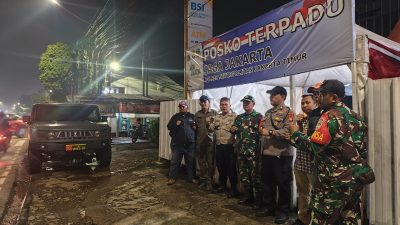 Cegah Tawuran dan Gangguan Kamtibmas, Koramil Duren Sawit Gelar Patroli Gabungan