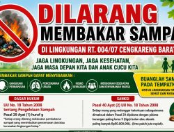 Warga Cengkareng Barat Keluhkan Pembakaran Sampah, Diduga Ganggu Kesehatan Anak
