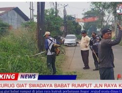 UPT 2 Curug Giat Swadaya Babat Rumput di Jalan Raya Kutruk Perbatasan Bogor, Wujud Nyata Pelayanan untuk Masyarakat