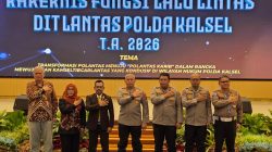Internalisasi Polantas KARIB, Rakernis Polda Kalsel 2026 Hadirkan Motivator Nasional
