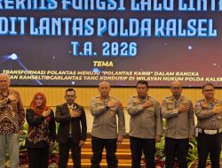 Internalisasi Polantas KARIB, Rakernis Polda Kalsel 2026 Hadirkan Motivator Nasional