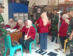 Koramil 08/Duren Sawit Gelar Bakti Kesehatan Teritorial dan Donor Darah