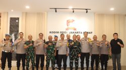 Perkuat Sinergitas TNI–Polri, Kapolres Metro Jakarta Barat Silaturahmi dengan Dandim 0503/Jakarta Barat