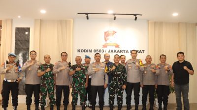 Perkuat Sinergitas TNI–Polri, Kapolres Metro Jakarta Barat Silaturahmi dengan Dandim 0503/Jakarta Barat