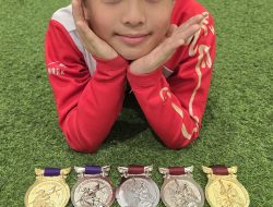 Model Cilik Indonesia Reyhans Clementrich Houston Sabet Lima Medali di Dua Kejuaraan Wushu Nasional 2026