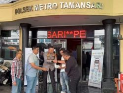 Unit Reskrim Polsek Metro TamanSari Lacak iPhone Warga hingga Jawa Timur dan Kembalikan kepada Pemilik hingga tuai apresiasi