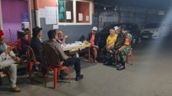 Koramil 06/Cakung Bersama Unsur Komduk Tingkatkan Kamtibmas Melalui Patroli/Siskamling