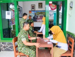 Pastikan Prajurit Tetap Prima, Dr. Sekar Pimpin Cek Kesehatan Gratis di Koramil 22/Slogohimo
